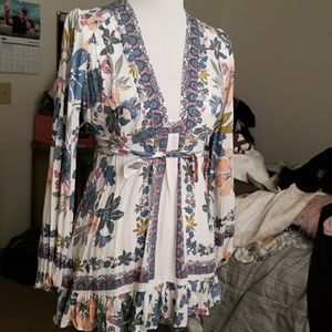 Free people long sleeve dress size 0 / xs NWOT
